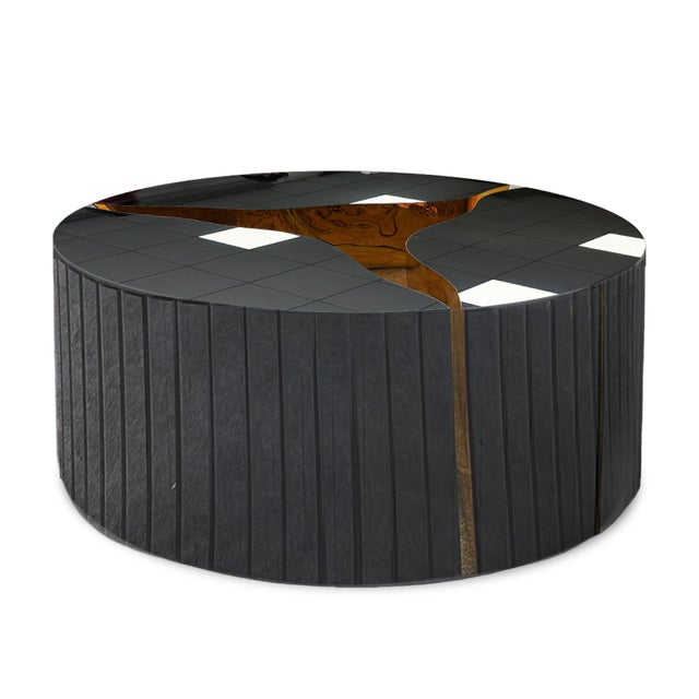 A612 Coffee Table (BLACK GLASS)