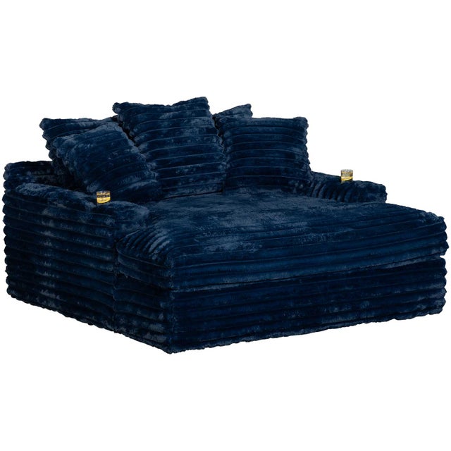 4500 - Navy Chaise Lounge