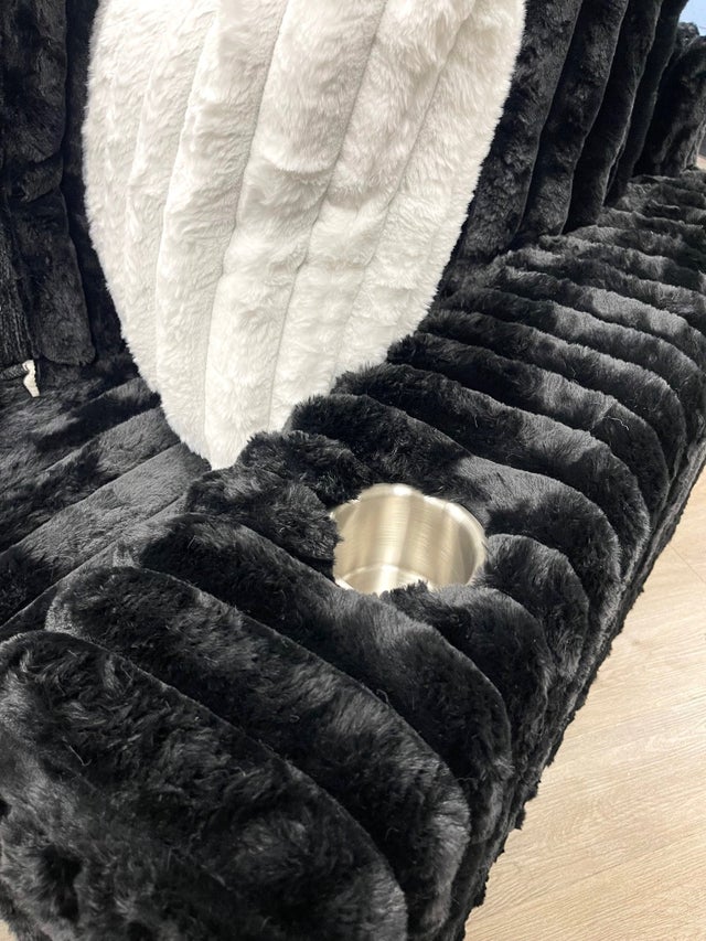 9600 Black - Oversized Sectional
