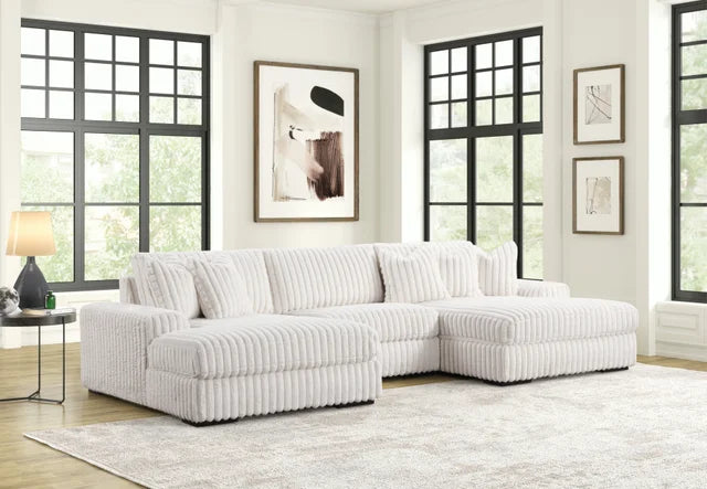 XL SUNDAY2 - BEIGE 3PC Sectional  **NEW ARRIVAL**