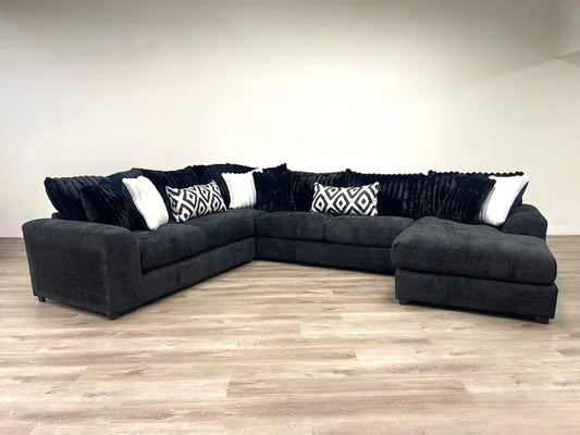 938 Black - Oversized Sectional **NEW ARRIVAL**