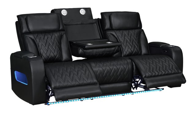 DUBAI 3PC Black Power Reclining Set **NEW ARRIVAL**