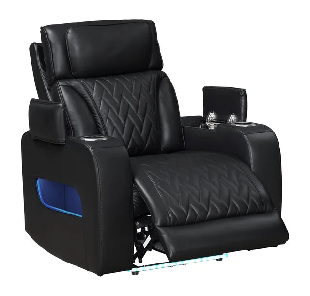 DUBAI 3PC Black Power Reclining Set **NEW ARRIVAL**