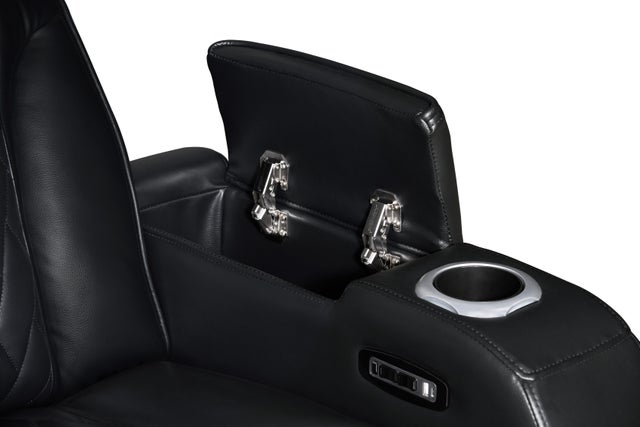 DUBAI 3PC Black Power Reclining Set **NEW ARRIVAL**