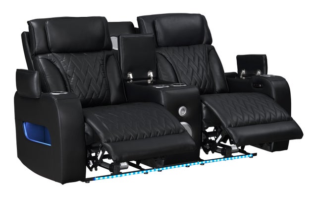 DUBAI 3PC Black Power Reclining Set **NEW ARRIVAL**