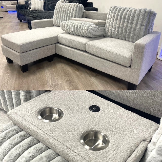 NEYMAR Gray - Reversible Sectional