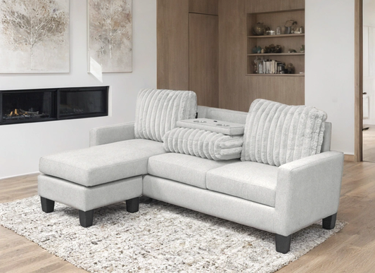 NEYMAR Gray - Reversible Sectional