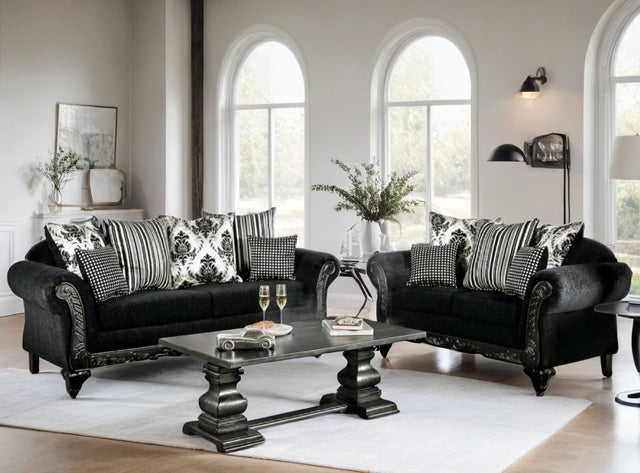 6300 Black Sofa and Loveseat Set **NEW ARRIVAL**