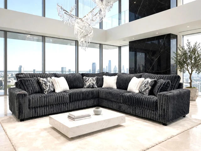 9600 Charcoal - Oversized Sectional