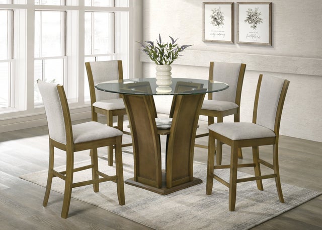 Orlando - Beige Pub Table + 4 Chair Set **NEW ARRIVAL**