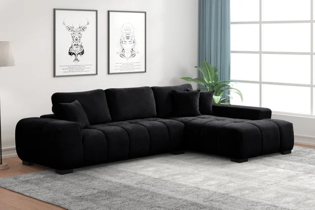 Manhattan2 - Black Sectional **NEW ARRIVAL**