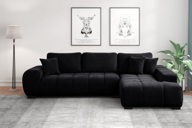 Manhattan2 - Black Sectional **NEW ARRIVAL**