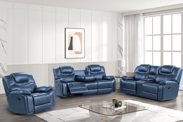 Galveston Blue - 3PC OVERSIZED Reclining Set **NEW ARRIVAL**