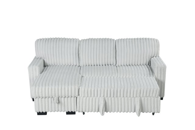 Poland Gray Reversible Sectional With Pull-Out Bed **NEW ARRIVAL**