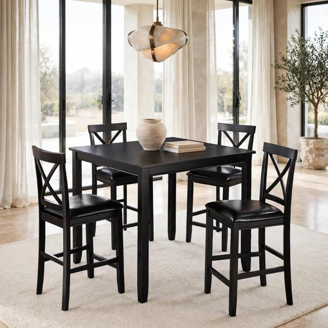 Tahoe - Cappuccino - Pub Table + 4 Chairs