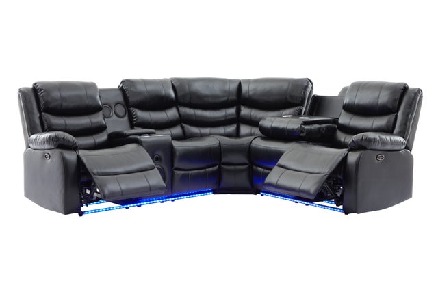 Texan Power Reclining Sectional (w/ Bluetooth Speakers) **NEW ARRIVAL**