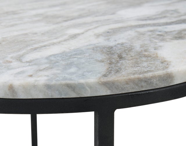 A4000546 - Accent Table Set (MARBLE TOP) **NEW ARRIVAL**