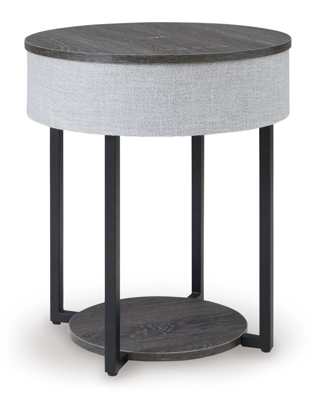 A4000641 - Accent Table w/Speaker, Wireless Charger, Lights **NEW ARRIVAL**