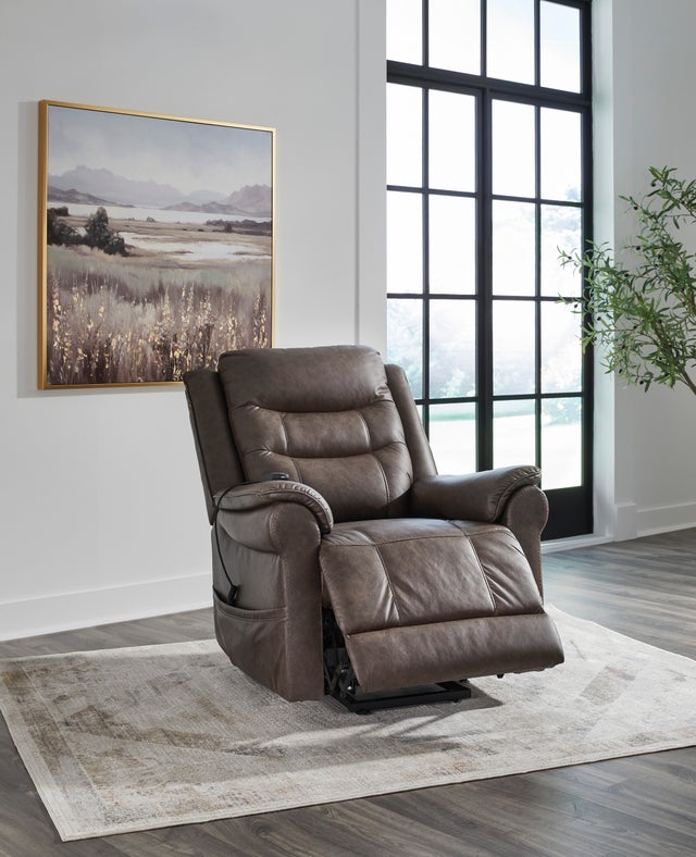 Ashley 1800412 - Power Lift Recliner (Heat/Massage) **NEW ARRIVAL**