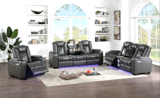 STEFANO30 3PC Reclining Set (Gray) **NEW ARRIVAL**