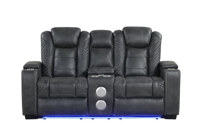 STEFANO30 3PC Reclining Set (Gray)