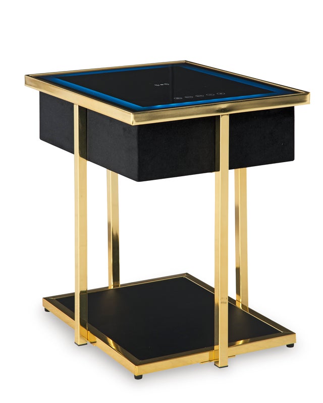 A4000681 - Accent Table w/Speaker (LED Light/USB Ports) **NEW ARRIVAL**