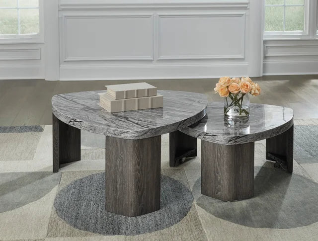 Ashley T600-0 - Stacked Cocktail Table