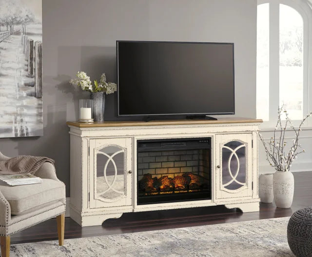 W743-68 - TV Stand w/Fireplace 74"L **NEW ARRIVAL**