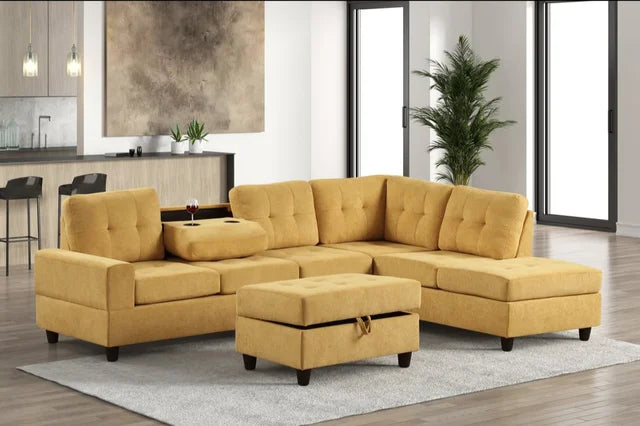 47Heights Reversible Sectional + Ottoman