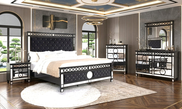 B5030 - 4pc or 5pc Bedroom Set - Queen, King