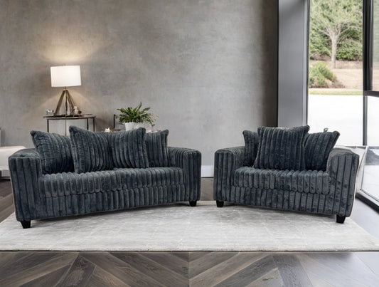 510 Charcoal - Sofa & Loveseat Set