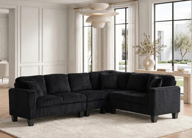Logan2 Onyx - Reversible Sectional