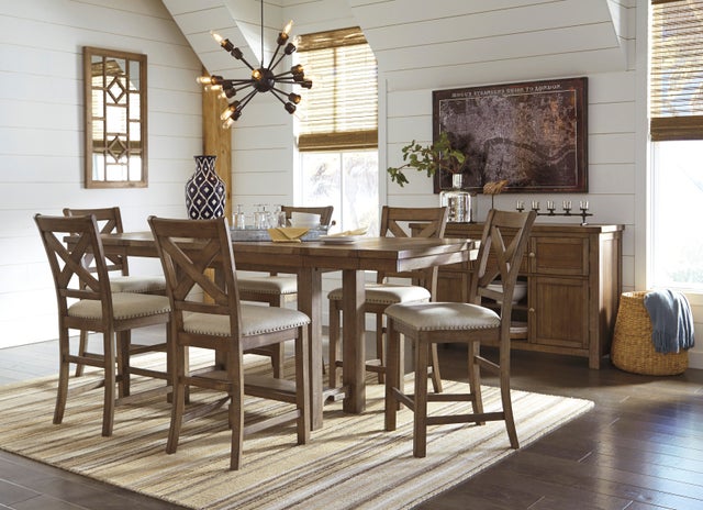 D631 - Counter Height Table + 6 Chairs Set **NEW ARRIVAL**