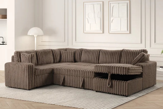 Forever Mocha Sectional With Pull-Out Bed **NEW ARRIVAL**