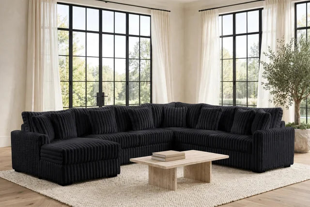 Solana Black Sectional