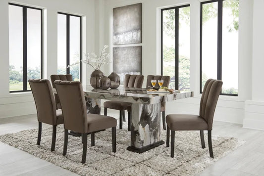 Ashley D581-26 Table and 6 Chairs Set