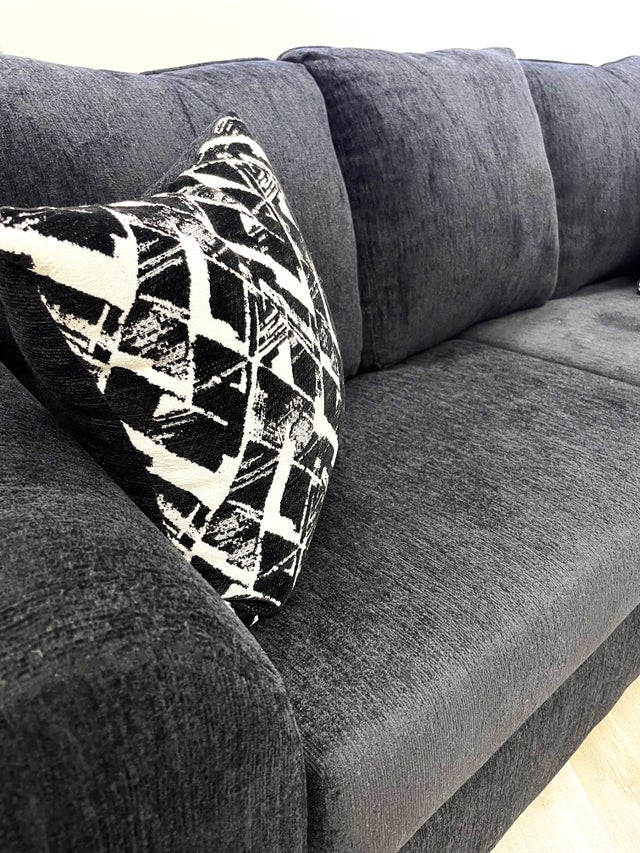 210 BLACK - 2PC Sofa and Loveseat Set