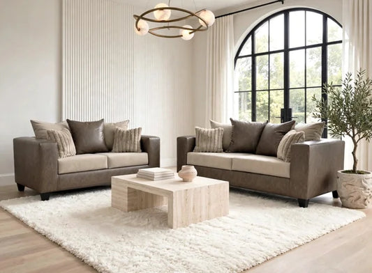 110 LATTE - Sofa & Loveseat Set