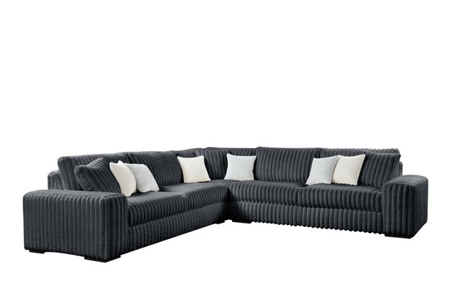 MARSHMALLOW Charcoal OVERSIZED Sectional **NEW ARRIVAL**