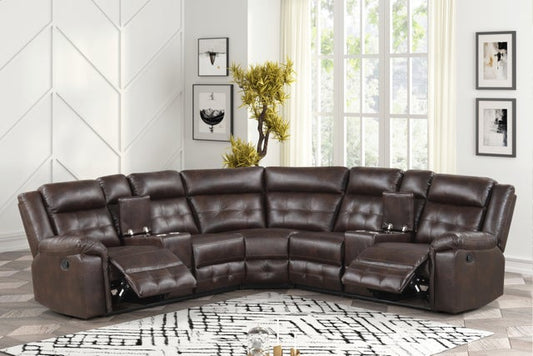 Jacob2 Espresso - Reclining Sectional **NEW ARRIVAL**