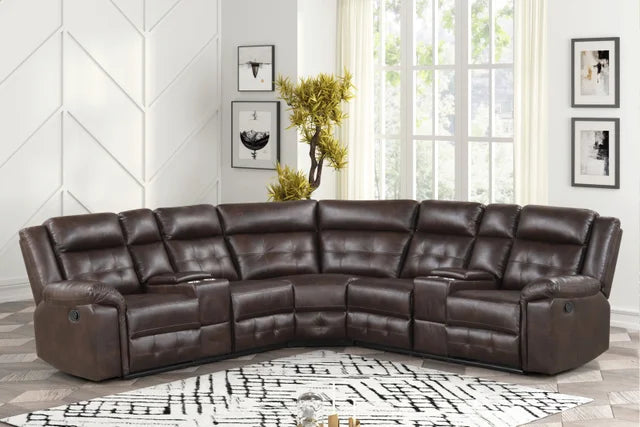 Jacob2 Espresso - Reclining Sectional
