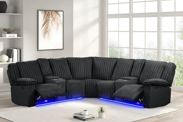 Flash Power Reclining Sectional
