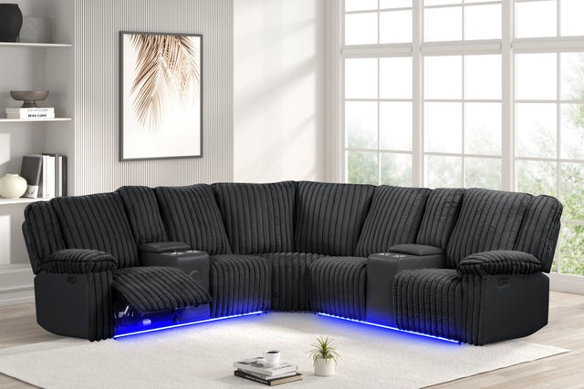 Flash Power Reclining Sectional