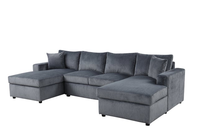 Terasa - Gray Double Chaise Sectional