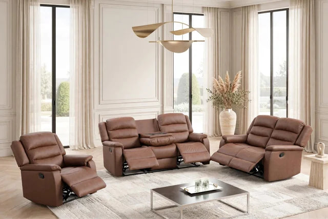 Hope Brown 3PC Reclining Set
