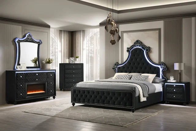 Majesty2 Black 4PC or 5PC Set - Queen, King