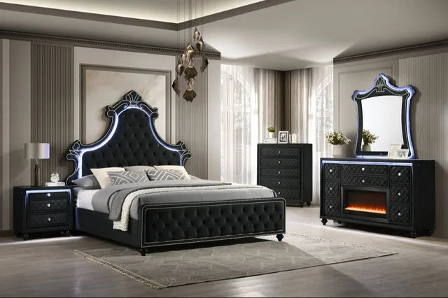 Majesty2 Black 5PC Set - King ONLY