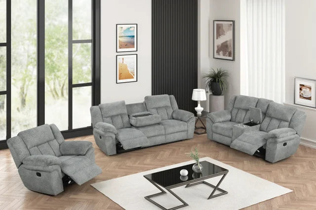 Dallas Gray - 3PC Reclining Set **NEW ARRIVAL**