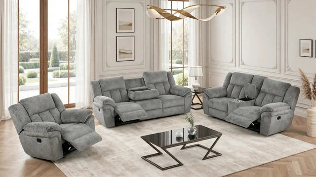 Dallas Gray - 3PC Reclining Set