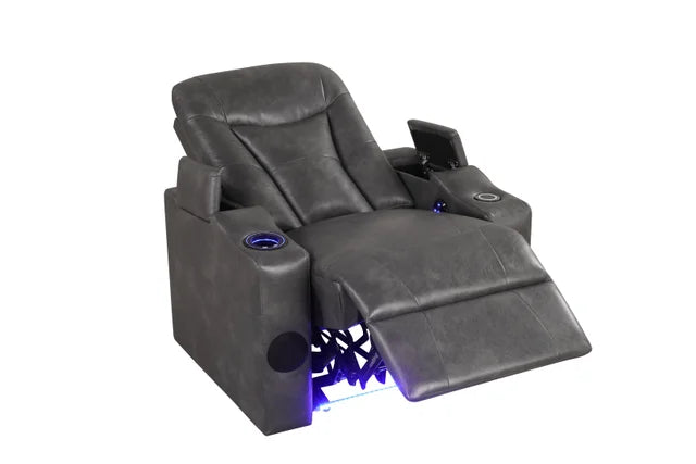 TOPGUN2 Dark Gray - Power Recliner (Bluetooth Speaker + Led Light) **NEW ARRIVAL**